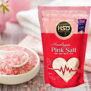 HSD Natural Himalayan Pink Salt | 800g | 100% Pure | Organic Cooking Table Salt | Food Grade A+|