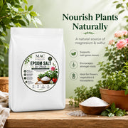 Epsom Salt for Plants 5kg – Magnesium Sulphate Crystals for Garden, Flowers, Vegetables & Houseplants