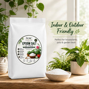 Epsom Salt for Plants 5kg – Magnesium Sulphate Crystals for Garden, Flowers, Vegetables & Houseplants