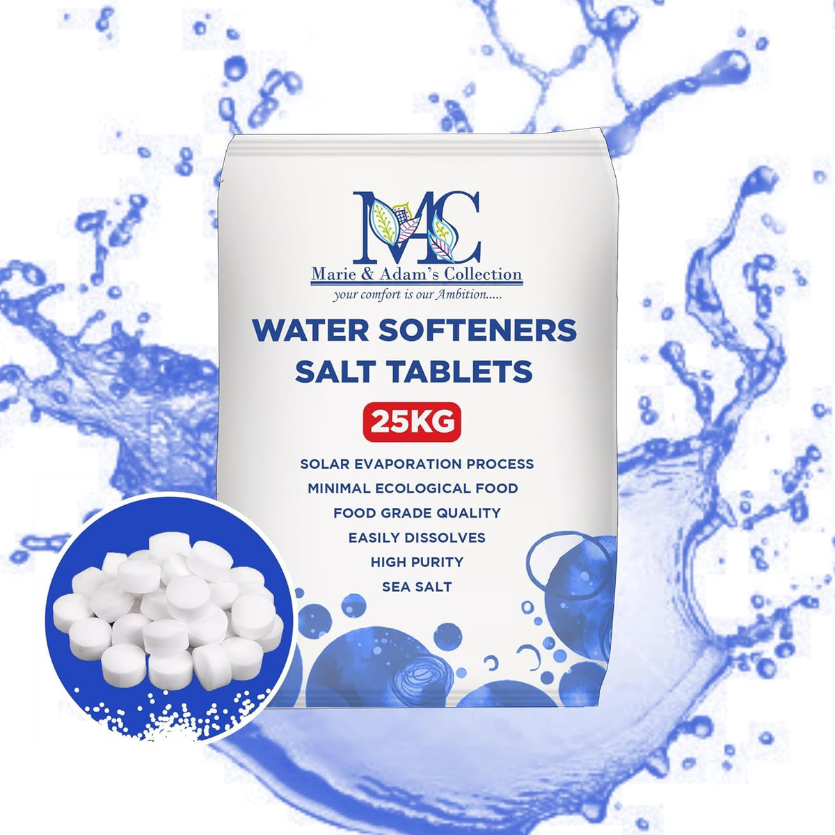 Genuine 25kg British Salt Tablets  Water Softener