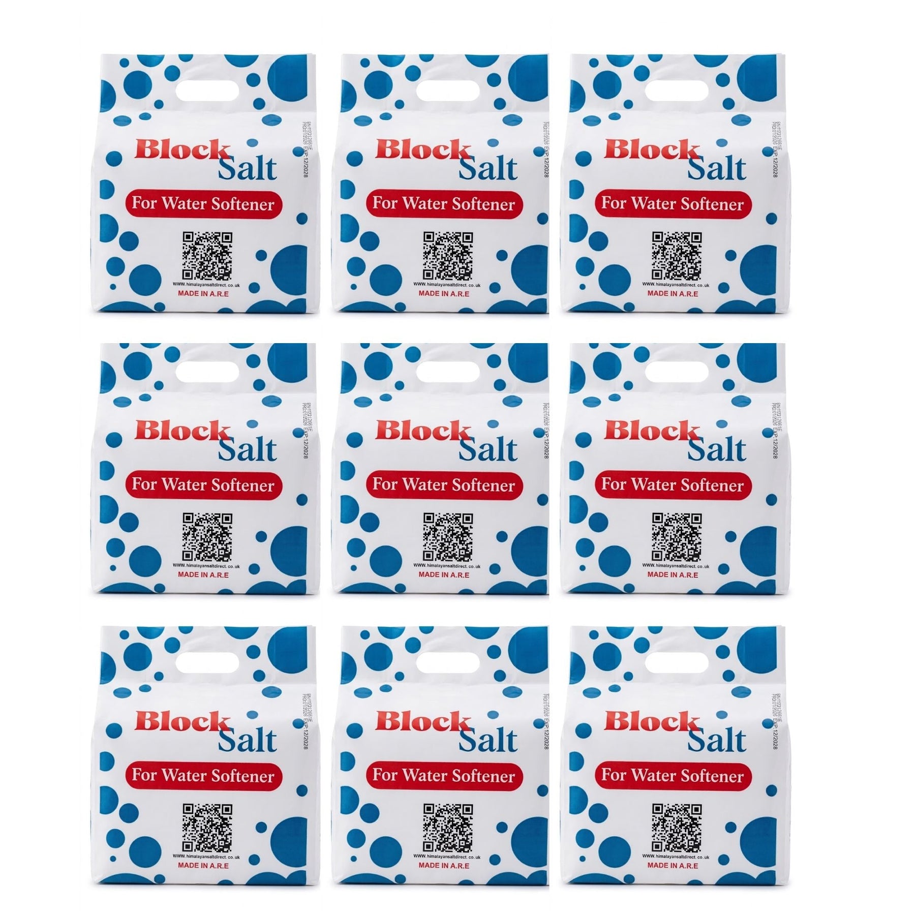 Water Softener Salt Blocks 100% Genuine Food Grade water softener salt block Compatible with All Water Softener Machine, Best For Laundry Kitchen Dishwasher Industrial use Salt Block