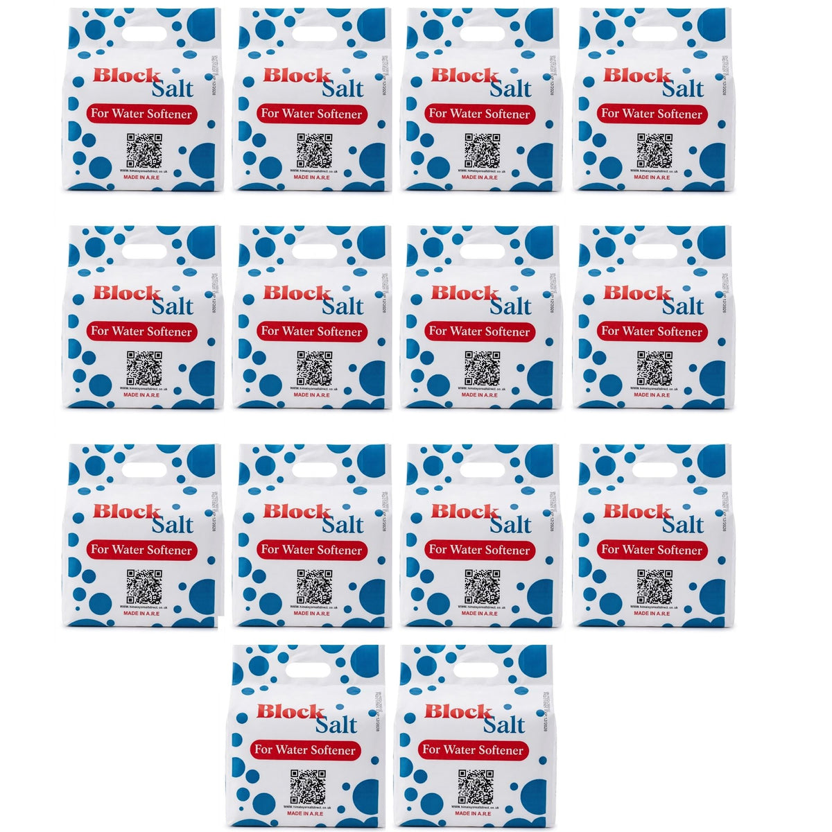 Water Softener Salt Blocks 100% Genuine Food Grade water softener salt block Compatible with All Water Softener Machine, Best For Laundry Kitchen Dishwasher Industrial use Salt Block