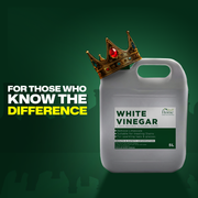 Home Stuff White Vinegar - for Cleaning, Pickling, Marinating & Cooking - Distilled White Vinegar- 5 Litre Bottle