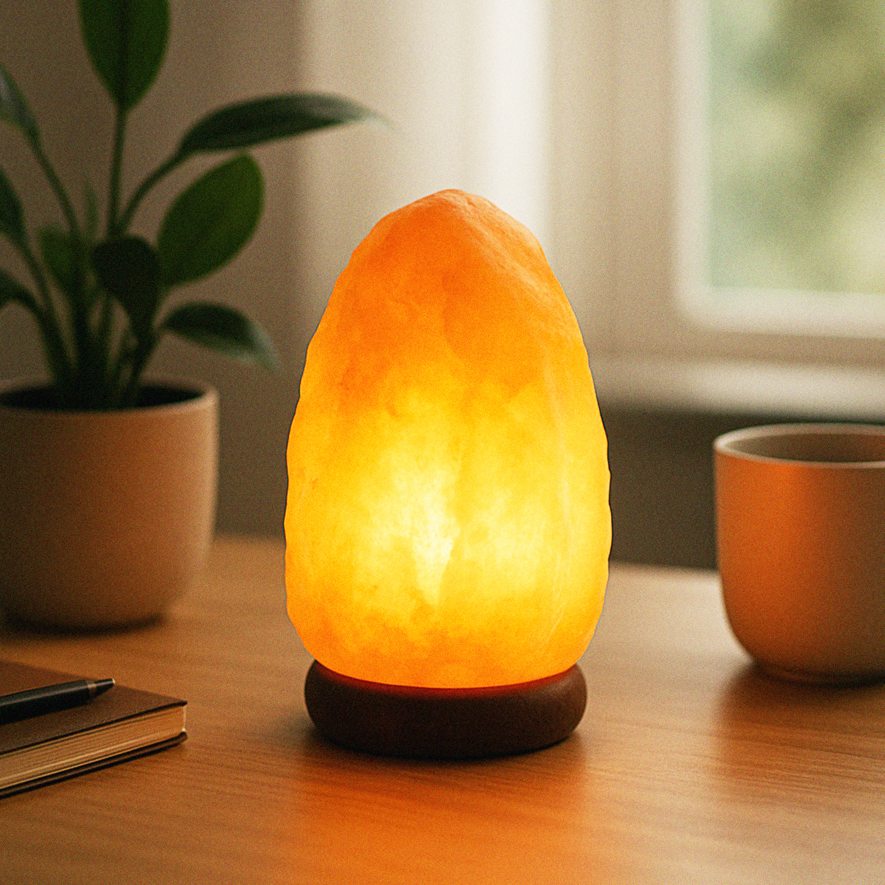 Himalayan Salt Lamp 2 Kg - 3 Kg | Amber For Reliable Calm And Cherished Life