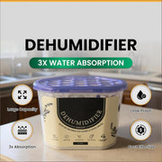 600ml Dehumidifier Moisture Absorber 290g – Lavender Non-Electric Damp Trap for Home & Wardrobe