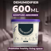 600ml Dehumidifier Moisture Absorber 290g – Lavender Non-Electric Damp Trap for Home & Wardrobe