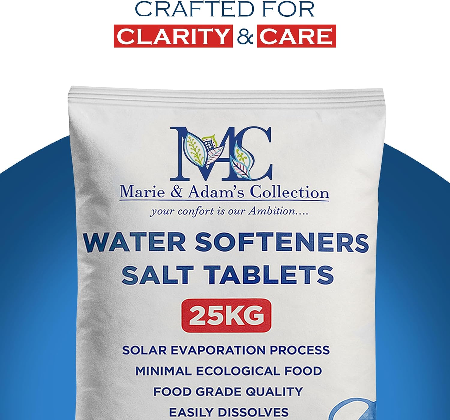 25 Kg Salt Tablets | Water Softener | Food Grade | Compatible to All Water Softner Machines 100% Genuine British water softener salt tablets 25kg, Salt Tablet 5 pack