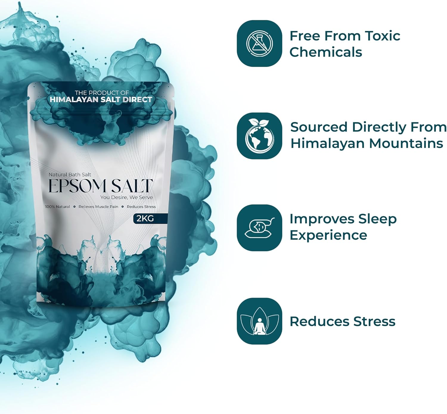 2kg Pure Epsom Salt