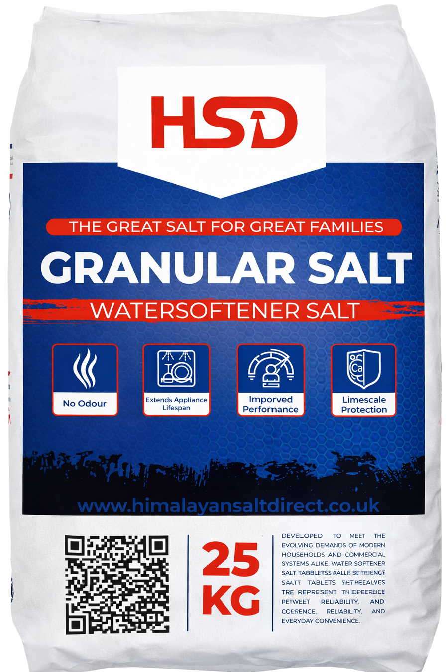 HSD  Granular Salt for Granular Water Softeners 25kg