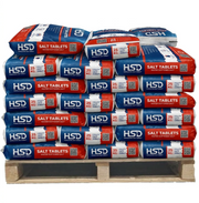 HSD Water Softener Salt Tablets Pallet – 25kg Premium Salt Bags Compatible with All Water Softeners