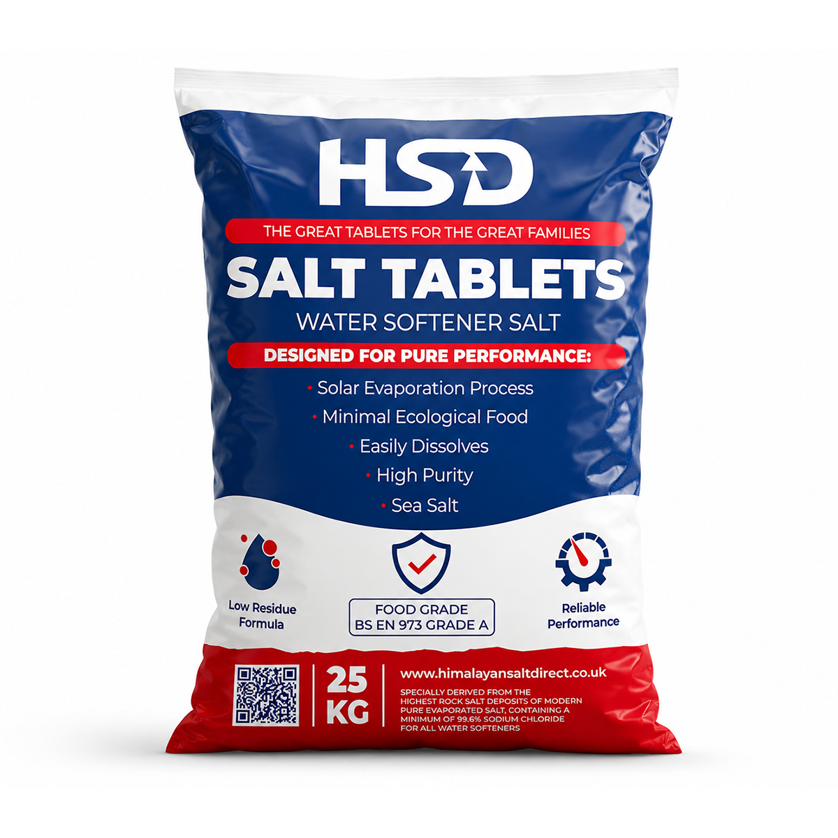 HSD Himalayan Salt Direct 25 Kg Salt Tablets Water Softener Compatible to All water softner Machines