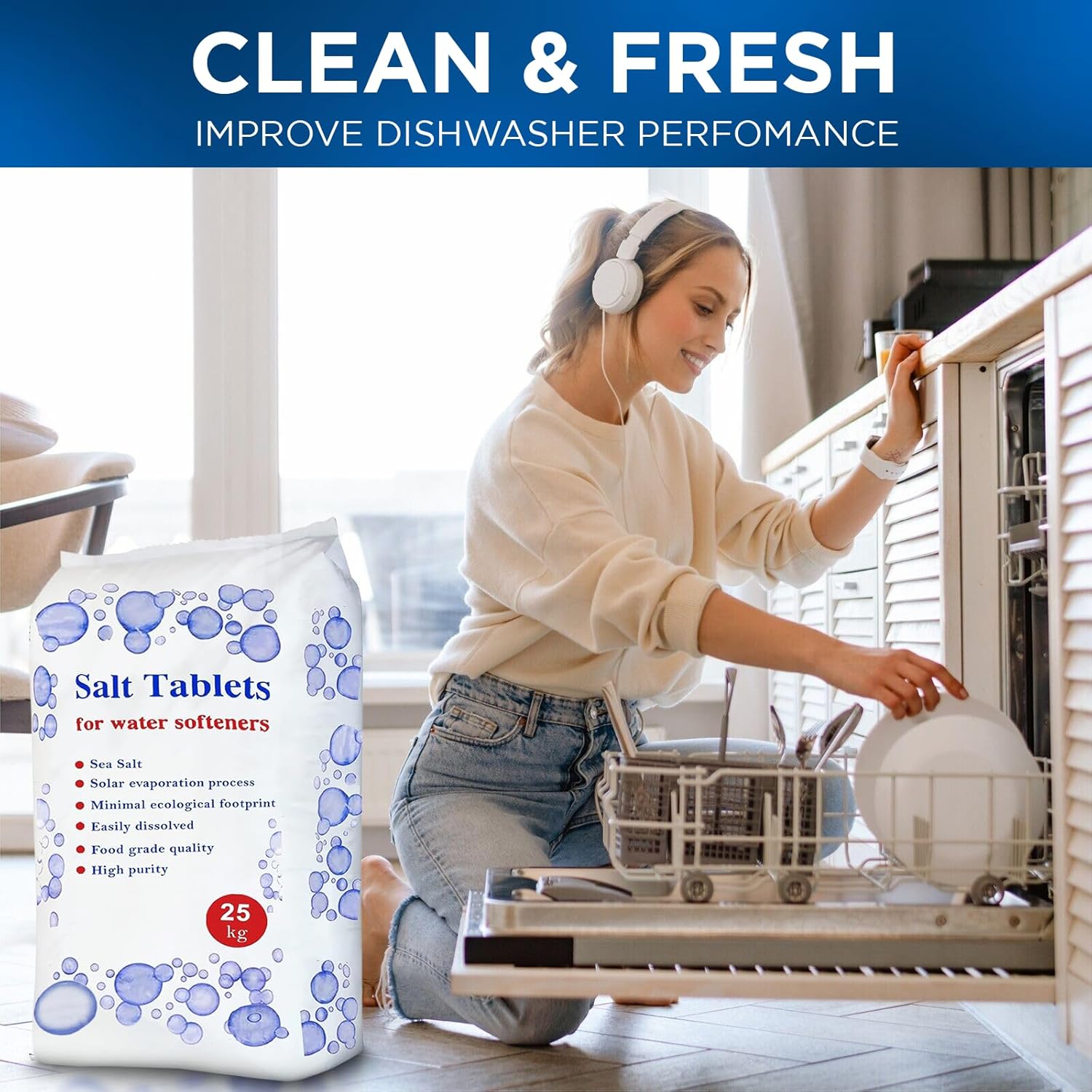 HSD 25 Kg Salt Tablets Water Softener Food Grade