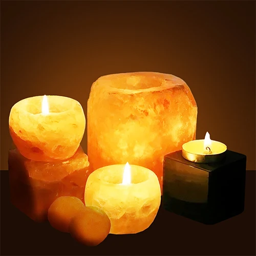 Salt Candle Holder